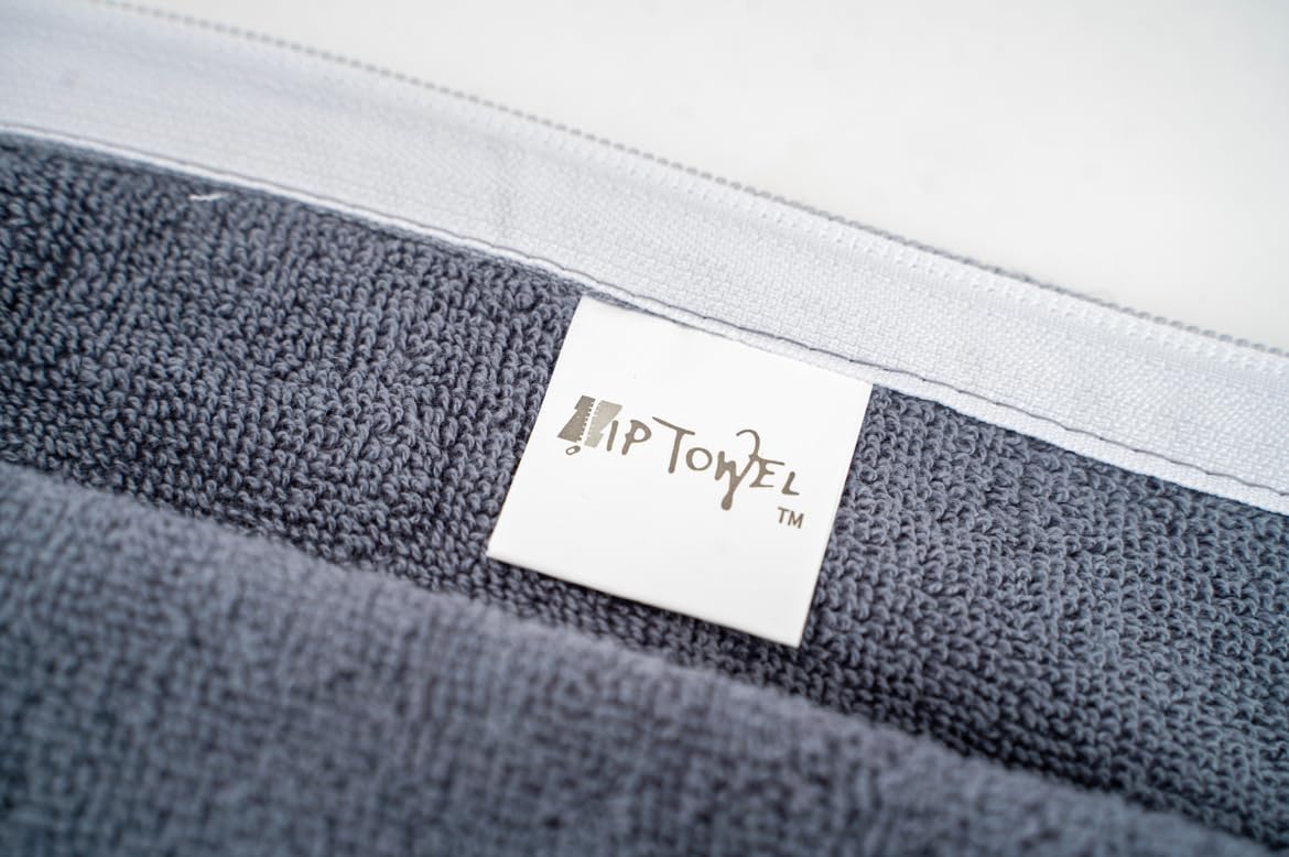 ZipTowel - Laundry Reducing,  100% Cotton Hand Towel, Unique Zipper Design