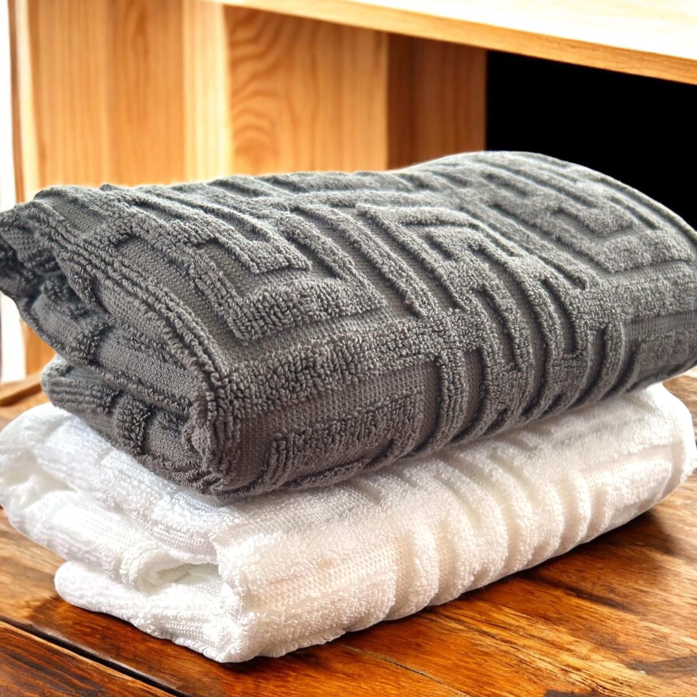 ZipTowel - Laundry Reducing,  100% Cotton Hand Towel, Unique Zipper Design