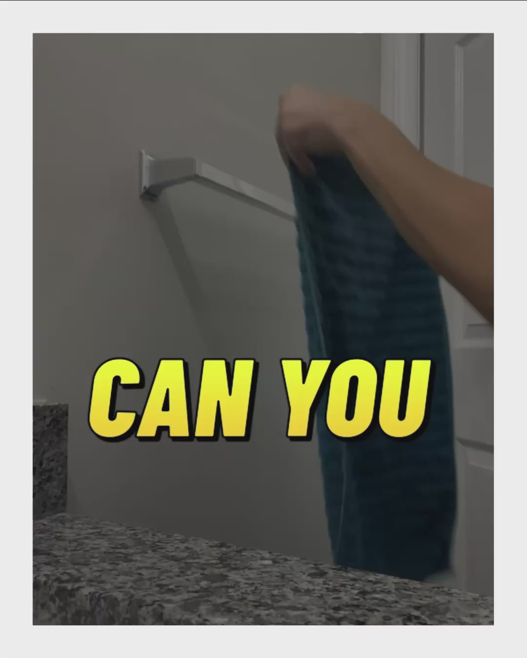 ZipTowel - Laundry Reducing,  100% Cotton Hand Towel, Unique Zipper Design